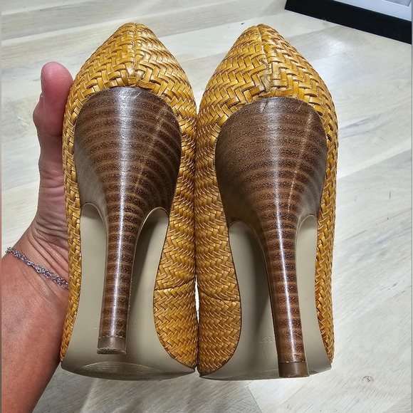 Nine West Raffia Pointy Toe Pumps - Picture 4 of 4